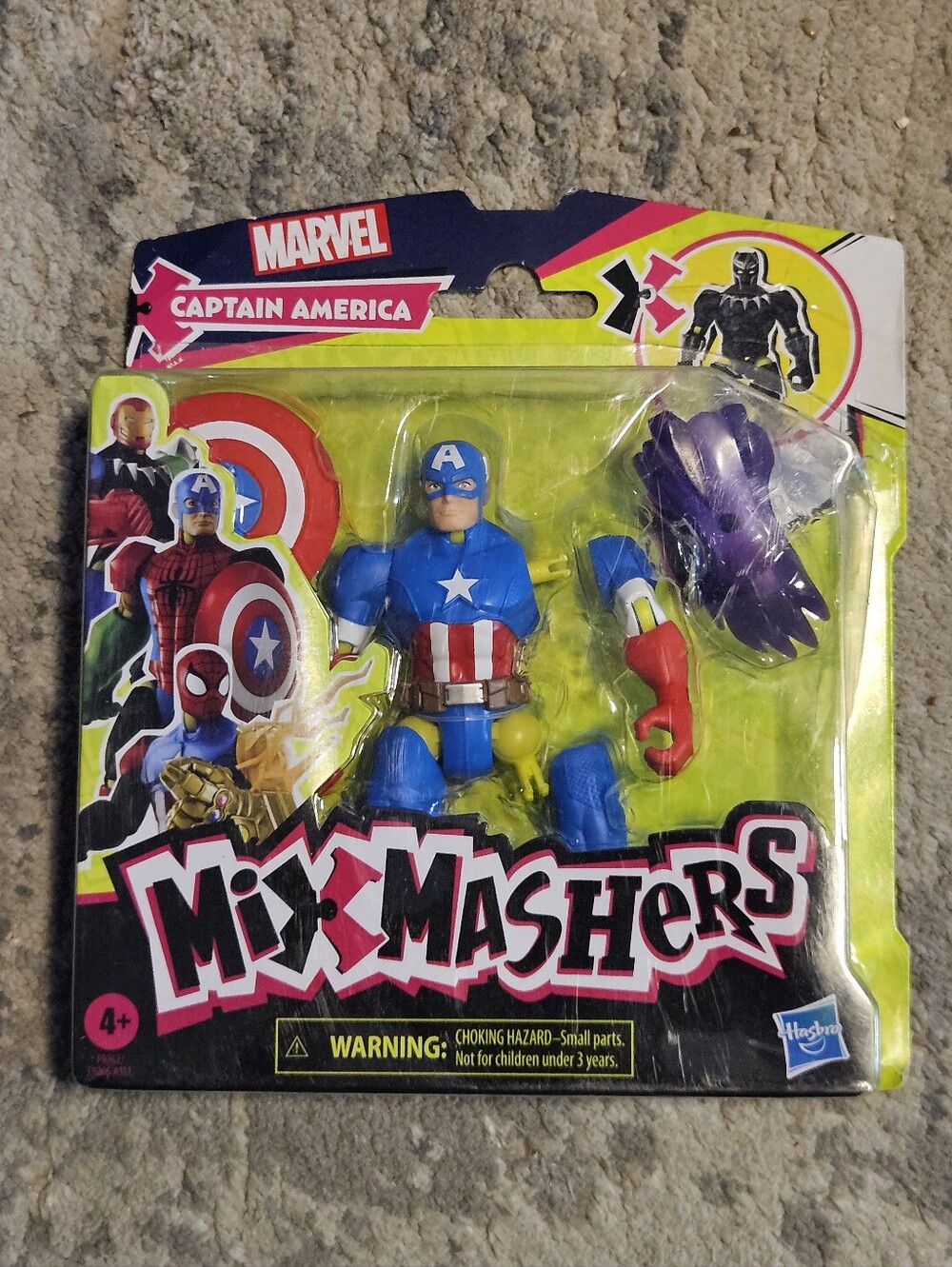 Marvel Captain America Mix Mashers Action Figure - Blue/Red